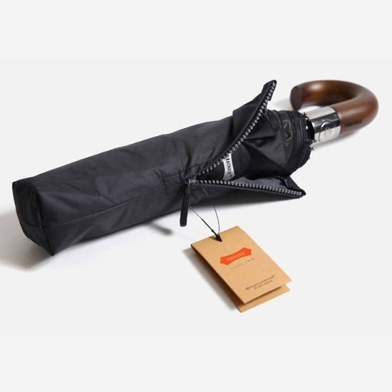 파라체이스 3214 곡자 우드 그립 암막 3단 우산 양산