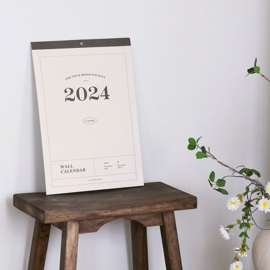 아이코닉 2024 월 캘린더 (벽걸이 달력 스케줄러)