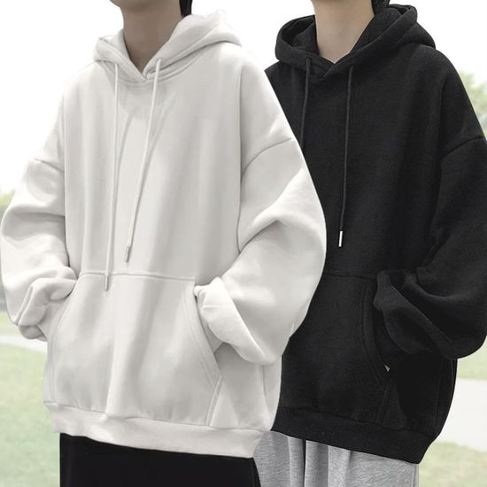 오버핏 후드 티셔츠 공용 데일리 긴팔(WEE8E0C)