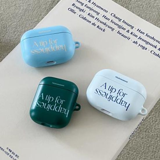 해피니스 레터링 디자인 [hard 에어팟케이스 시리즈]