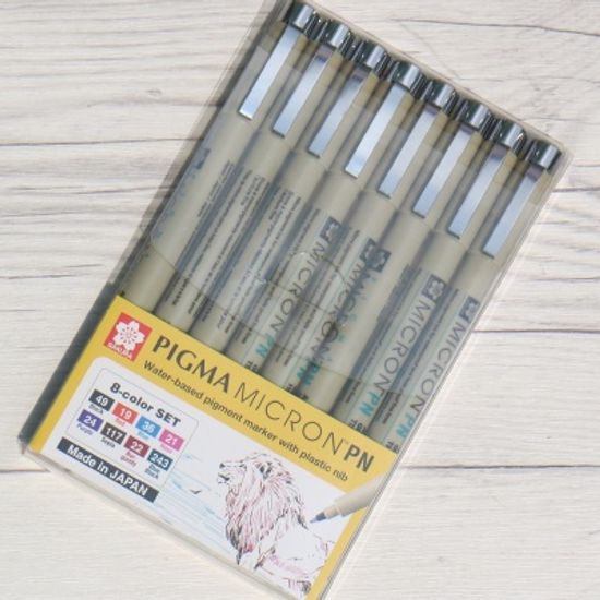 사쿠라 피그마 마이크론 굵기조절 플라스틱닙 8색 PN