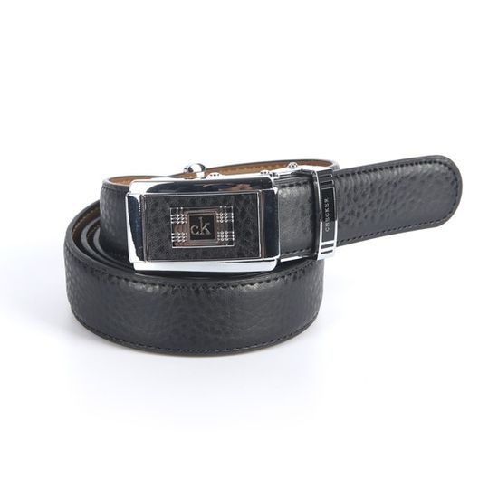 [디꾸보]클래식 체커 자동버클 남성가죽벨트 SS171