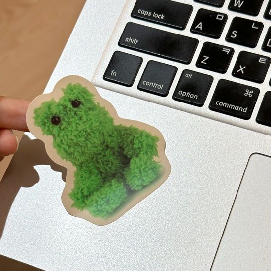 흔흔개굴씨 & 흔흔클로버씨 리무버블 조각 스티커 5매