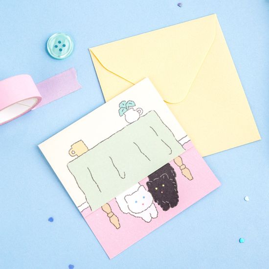 [대시앤도트] 빼꼼냥 메세지 카드 