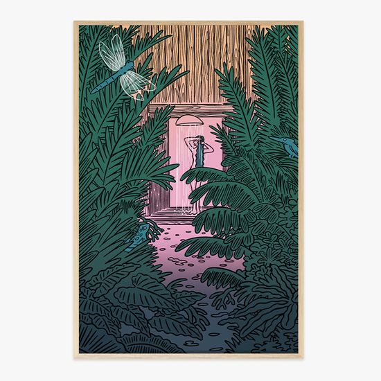 Jungle Shower, Khemtit(켐티트) 작가 인테리어 액자