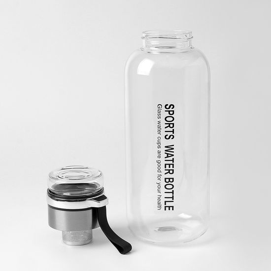 [로하티] 내열유리 티보틀+파우치 세트(1.4L) (실버)