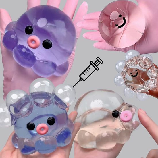 재미있는 찐득볼 버블 문어 말랑이 뽁뽁이 스퀴시 공
