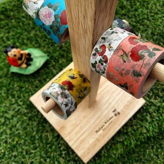 남계우(꽃과 나비) - 화이트 마스킹테이프