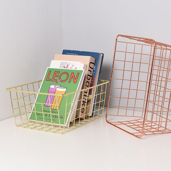 메쉬네팅 집꾸미기 메탈 소품 수납 정리함