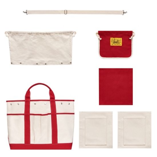 하와이_도꼬마리 토트백 벤티_레드