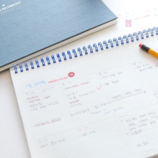 스케줄 매니저 위클리 플래너(A4 만년형) - 네이비