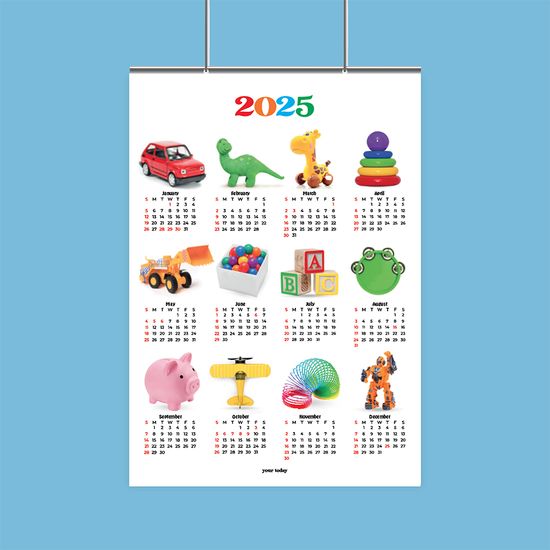 2025 오브제 장난감 포스터 달력