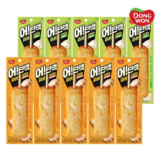 [동원] 어단백 피쉬프로틴바 70g*10개(두부/닭가슴살)