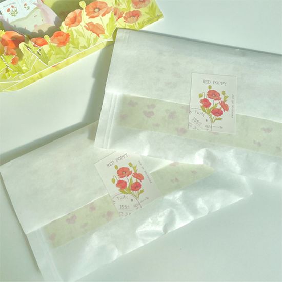 양귀비 입체 책갈피 Poppy Pop-Up Bookmark / 공든