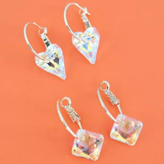 [쥬아나윤]세이프 스와로브스키 원터치 링귀걸이