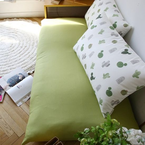 선인장 옥스퍼드면 방석 + 쿠션 set