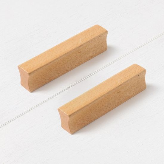 홈앤 나무 가구손잡이 4p세트 느티나무 장식장 손잡이