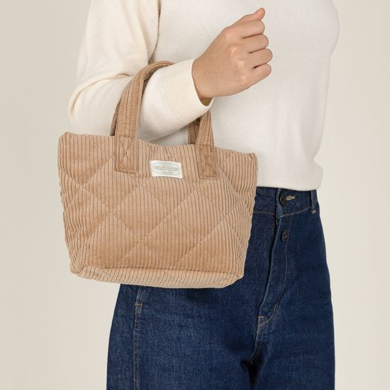 컴피코지 코듀로이 미니 토트백