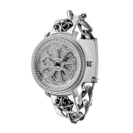 앙코키누 체인 실버화이트 LL사이즈 일본정품 패션시계