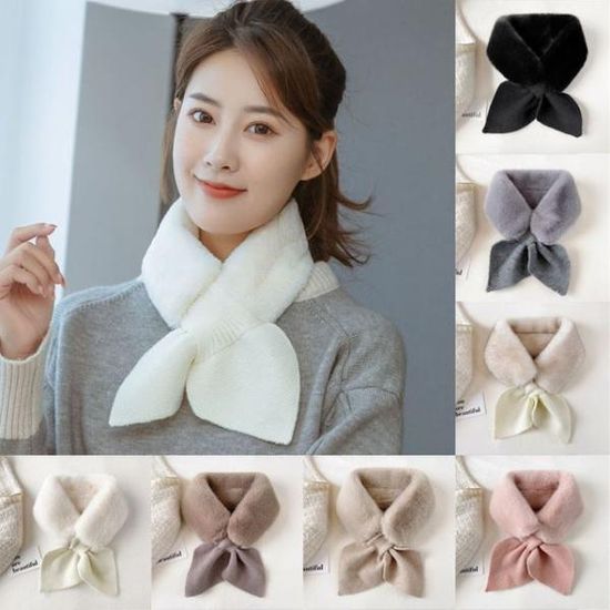 겨울 리본 니트 머플러 목도리 러블리 포인트