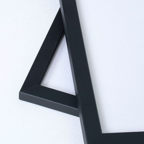 A4 A3 A1 정사각형 포스터 원목 우드 액자 - 모던블랙