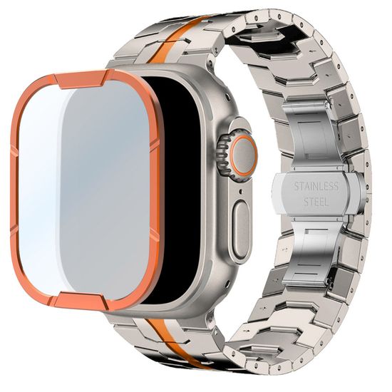 애플워치 10 9 울트라 1 2 메탈 강화필름 케이스 49mm