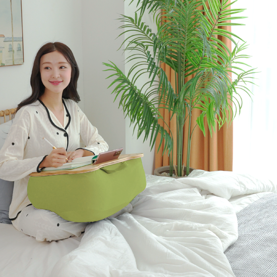 힐링베어 쿠션테이블 프리미엄 3세대 올리브그린