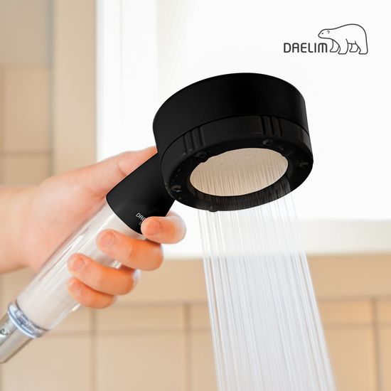 대림바스 버블 미스트 녹물제거 필터 샤워기 블랙