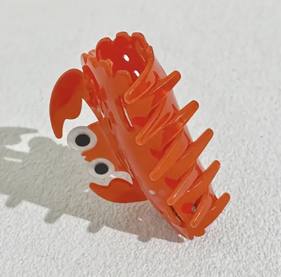 꽃게 머리 집게핀 머리핀 헤어핀 헤어 집게핀 삔 핀