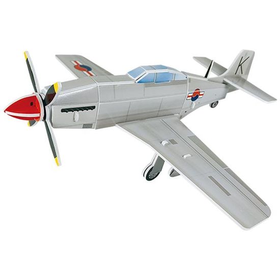 DIY 입체 퍼즐 조립 키트 전투기 비행기 F-51D 무스탕