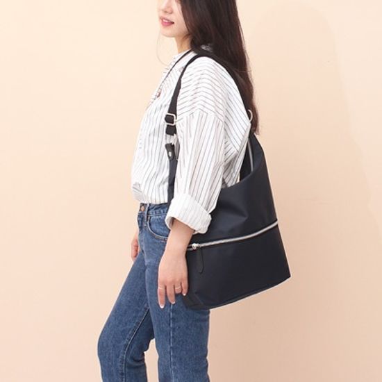 [루버킨] 포이 호보 백 - 네이비