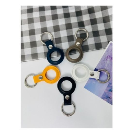 피넛 에어태그 AirTag 키링 가죽 케이스