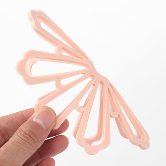 플라워 코스터 실리콘 냄비받침대 컵 그릇 식기(핑크)