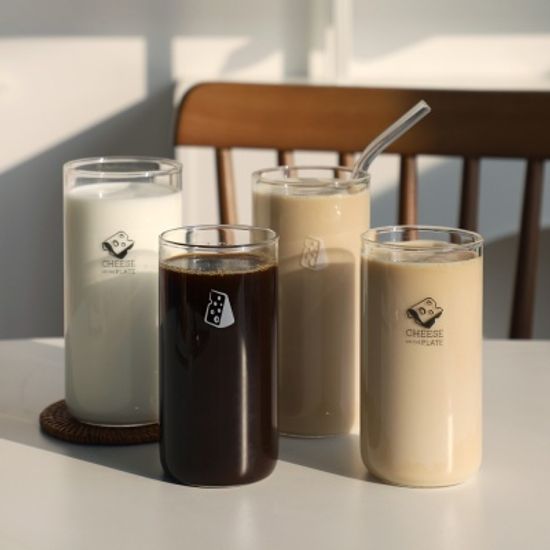 녹턴 치즈 내열유리 컵 370ml 2color