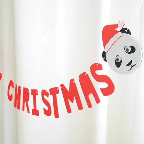 판다 메리 크리스마스 가랜드