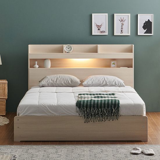 [보루네오]평상 조명 침대 (SS 라텍스포켓매트) KC732