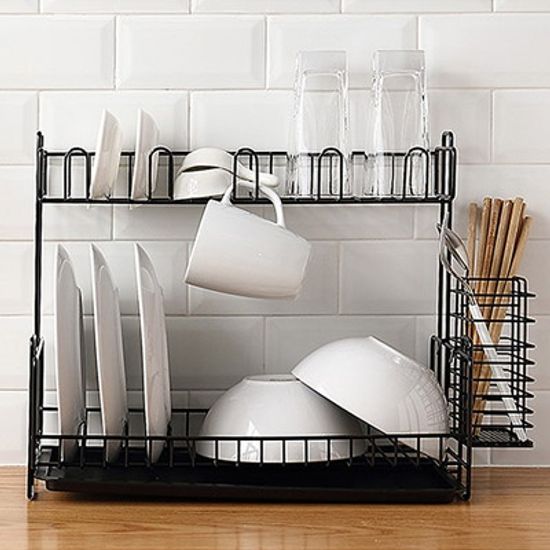 심플 2단 미니식기건조대