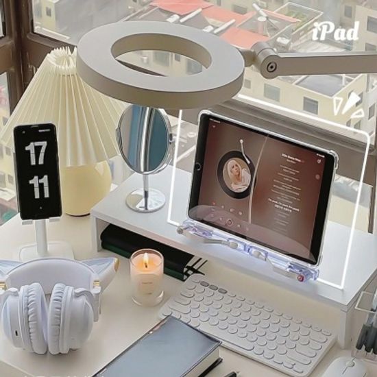 투명 아크릴 눕서대 패드 거치대 독서대 받침대 2size