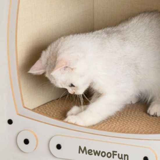 레트로 테이블 고양이 애착 숨숨집 2color + 스크래쳐