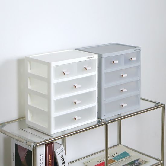 모던 멀티 플라스틱 미니 서랍장 책상 틈새 수납