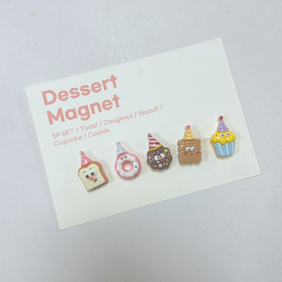 5개 세트 디저트 냉장고 마그넷 자석 주방 장식 칠판