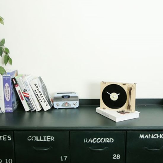 [WOODSUM/우드썸] 턴테이블시계 