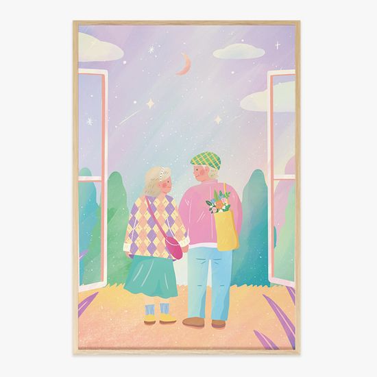 LOVE LOVE LOVE, 슬슬 작가 인테리어 거실 그림 