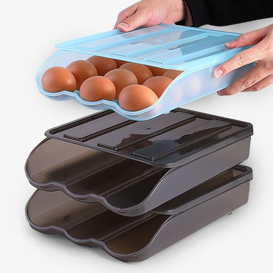 1+1 슬라이딩 계란트레이 계란 달걀 보관 케이스 18구