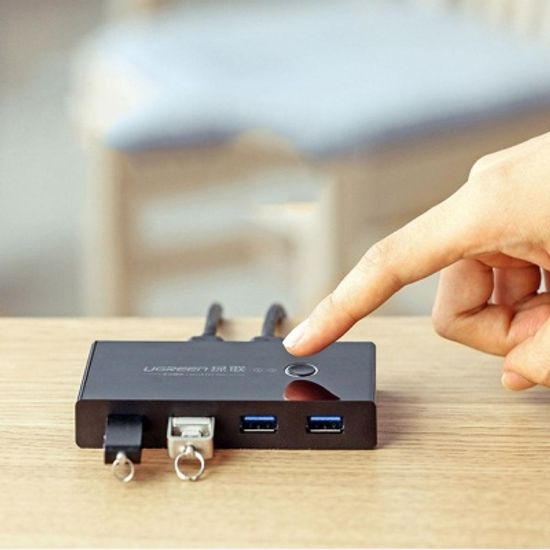 Ugreen KVM 스위치 2PC 동시 공유 USB 허브 2.0/3.0
