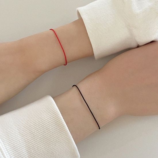 [커플추천] 미니멀 라인 소원 팔찌 9컬러 중 택2
