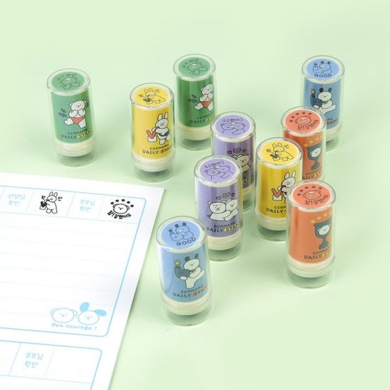 핑크풋 꼬망데일리스탬프