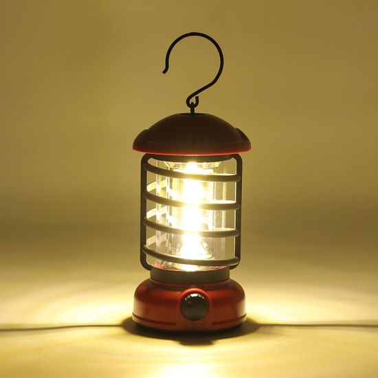 COB 레트로 감성 캠핑랜턴 L3(레드) 낚시 야외랜턴