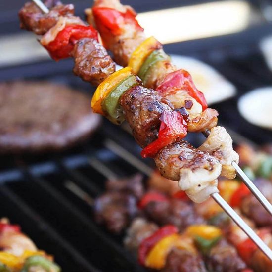 20p 큐꼬치 바베큐 쇠꼬챙이 꼬치 캠핑(WFG57KQ)