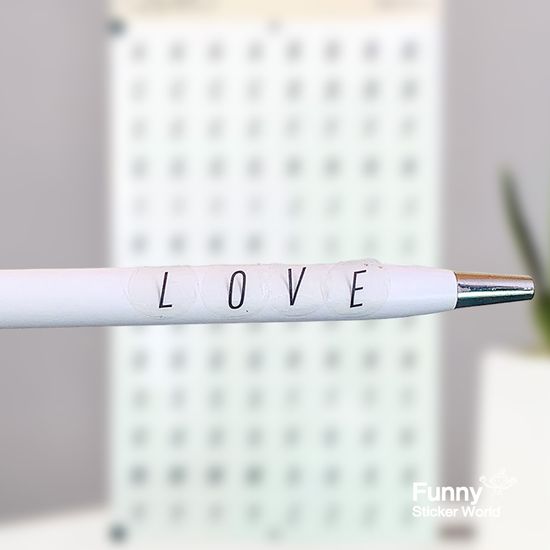 퍼니스티커  PT-001 ABCEDFG 알파벳 PET 오피스데코